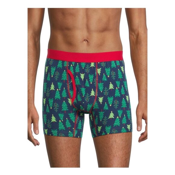 Men's Holiday Time Boxer Briefs CHRISTMAS TREE - Picture 1 of 4